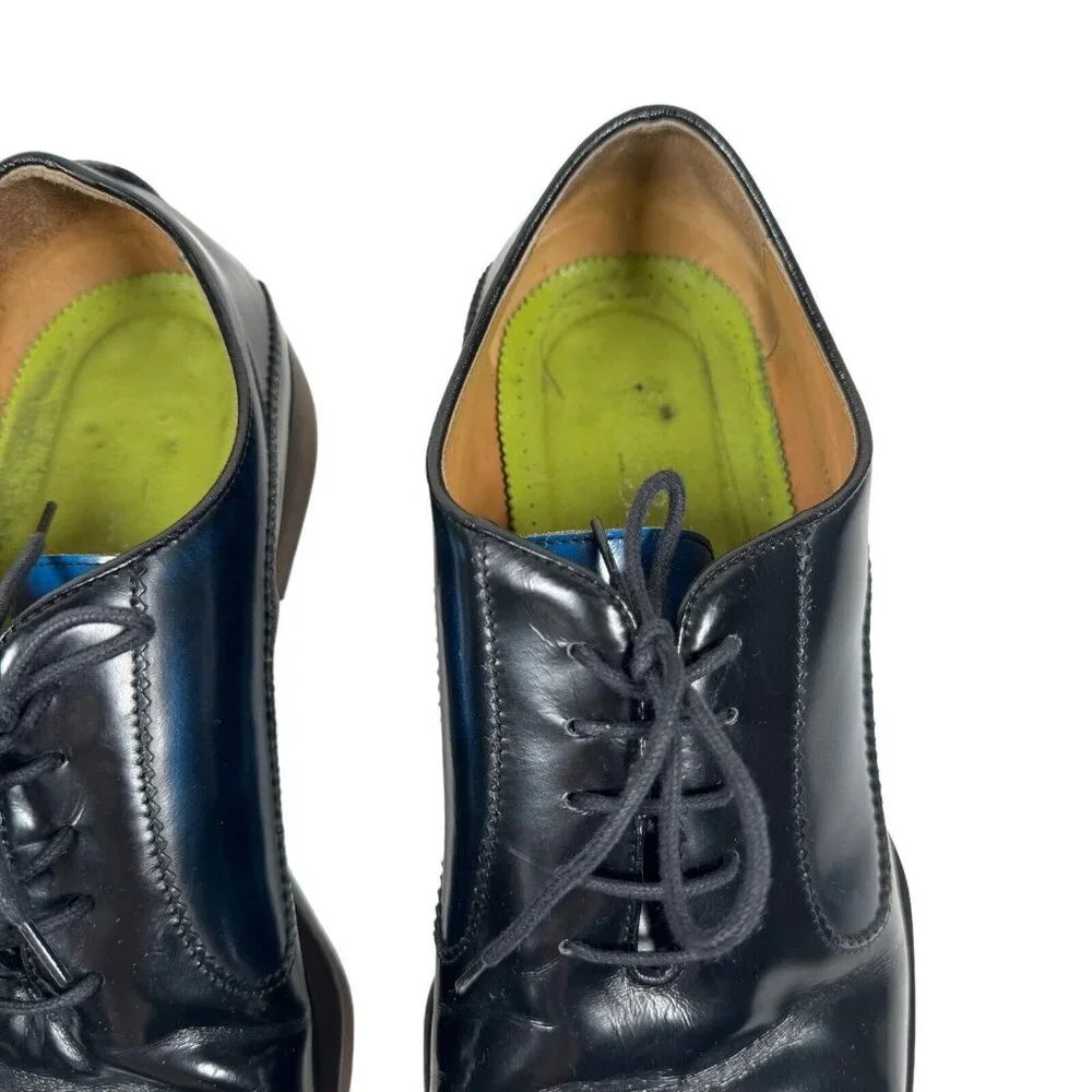OLIVER SWEENEY Black Blue Sissa Oxford Shoe Men’s‎ Size UK 9 US 10 Made in ITALY